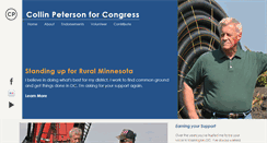 Desktop Screenshot of petersonforcongress.com