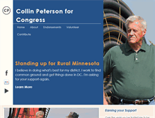 Tablet Screenshot of petersonforcongress.com